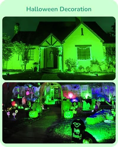 EDISHINE Halloween Outdoor PAR38 Green Flood LED Light Bulbs Dimmable 4Pack - Image 3