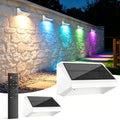 Fence Lights Solar Powered with Remote 2 Pack, IP65 Waterproof by Unknown
