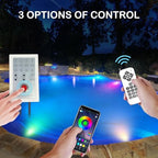 Pool Lights for Inground Pool, 54W 10 Inch Large LED Multicolor Inground Pools Led Light with 150 Foot Cord for Wet Niche, APP & Remote Control - Image 3