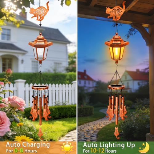 VOOKRY Solar Wind Chimes for Outside, Butterfly Gifts for Women Birthday - Image 3