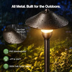HIBOITEC 6P Low Voltage Pathway Lights with 3W 2700k Replaceable Bulb - Image 5