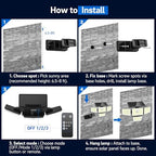 Solar Outdoor Lights,IP65 Waterproof,Motion Sensor & Remote,3000LM,188 LED - Image 7