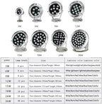 LED Underwater Pond Light - RGB Submersible LED Pool Lights, IP68 Stainless Steel Pond Fountain Lamp, AC 24V Low Voltage Pool Lighting Lights, 360° Adjustable Angle - Image 2