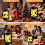 2 Pack Hummingbird Solar Lantern Outdoor Garden Decor,Birthday Gifts for Women Mom Grandma, Waterproof Hanging Vintage Glass Mason Jar Outside for Yard,Patio, Backyard,Porch,Tree, Pathway - Image 5