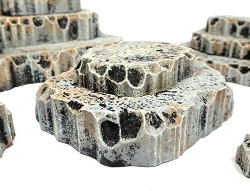 Handmade Stone Gray Rock Stacking Modular Hills Set - Handmade Terrain for Tabletop War Games and TTRPGs - Image 6