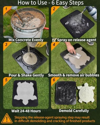 Turtle Stepping Stone Mold for Concrete - Image 6