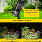 ROSHWEY Solar Outdoor Lights, Waterproof Solar Yard Lights 600LM Spot Light Outdoor for Tree Pathway Walkway Driveway Patio (Cool White, 4Pack) - Image 6