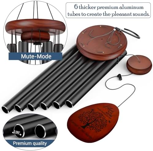 Suntimber Tree of Life Sympathy Memorial Wind Chimes for Loss of Loved One - Image 4