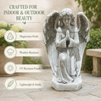 16.73 Inch Praying Angel Statue Garden Statue, Large Yard Statues - Image 5