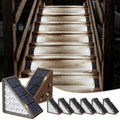 JOFIOS Solar Step Lights for Outside,8pack Solar Stair Lights Outdoor Waterproof IP67,Outdoor Deck Step Lights,Solar Outdoor Lights for Staircase,Patio,Front Step(Cool Brown) by JOFIOS