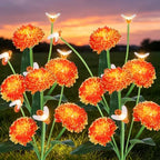 4 Pack Solar Bee Path Lights, Honeycomb Flower with 12 Swaying Bees 600mAh Waterproof Garden Decor by Unknown