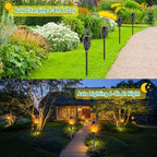 Solar Lights Outdoor, Solar Torch Light with Flickering Flame for Garden Decor, 20.5'' Small Size Solar Powered Garden Lights, Waterproof Flame Torches for Outside Patio Pathway Yard Decorations - Image 4