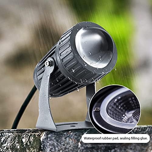 LED Outdoor Landscape Lights - Spotlight Led Beam Light IP66 Waterproof Adjustable Angle, Long Distance Projection Light for Hotel Villa Courtyard Facade Wall Wash Lighting(Blue) - Image 5