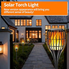 Solar Larger Torch Lights, 43" Solar Torch Lights Outdoor Flickering Flame Waterproof for Garden, Path, Yard (4 Pack) - Image 5