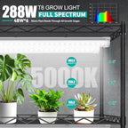 JESLED 4FT Grow Lights, 5000K Full Spectrum Sunlight White, V-Shaped Beam - Image 2