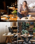 Portable Led Cordless Lamp Table Light 2 Pack, Rechargeable 6000mAh Battery Outdoor Table Lamp for Dinning Restaurant Patio Bedroom Camping, IP54 Waterproof, Dimmable - Image 2