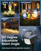 SOLPEX Solar Spot Lights Outdoor Waterproof 10 Pack Warm White - Image 5