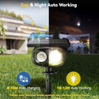 Solar Spot Lights Outdoor Waterproof IP68,RGB Spotlights with Remote,6-Pack - Image 5