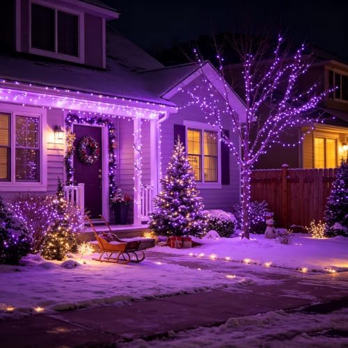 Toodour Solar Christmas Lights Outdoor, 2 Packs Solar String Lights - Image 2