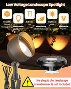 Cheopha PAR36 Low Voltage Landscape Spotlight, 10W 12V, 850LM, 2700K, 1pc - Image 2