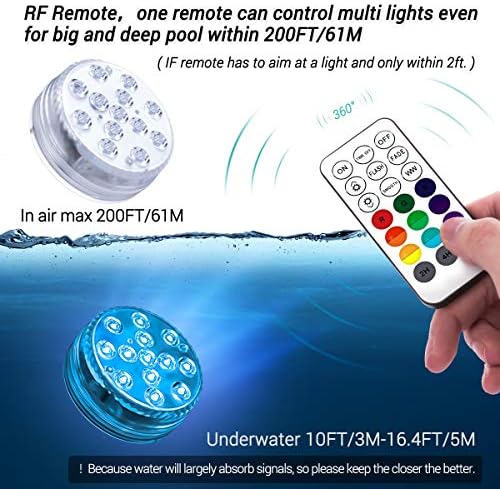 LOFTEK Pool Lights, Submersible LED Lights with Magnets & Suction Cups - Image 3