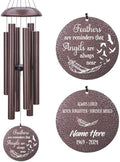 Personalized Wind Chimes for Loss of Loved One, Bereavement & in Memory Wind Chimes, Sympathy Gifts in Memory of Father, Mother, or a Loved One by ExtrabilyOfficial