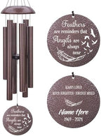 Personalized Wind Chimes for Loss of Loved One, Bereavement & in Memory Wind Chimes, Sympathy Gifts in Memory of Father, Mother, or a Loved One by ExtrabilyOfficial