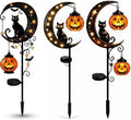 Halloween Solar LED Garden Stake Light Black Cat Jack-O-Lantern by Unknown
