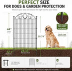 No Dig Garden Fence Outdoor for Yard, 5 Panels - Image 2