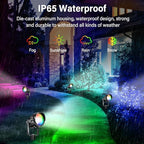 Halloween Christmas Spotlight Outdoor Color Changing Landscape Spotlights,12W RGBW LED Outdoor Spot Lights for Yard Garden Decor,Waterproof 110V Plug in Landscape Lighting with Remote,8 Packs - Image 4