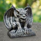 OLOMA Concrete Gargoyle Statue Handmade Outdoor Garden Decor Gothic Stone Monster Sculpture Fantasy Demon Cement Figurine Yard Patio Lawn Decoration Ornament Mythical Creature Gift - Image 6