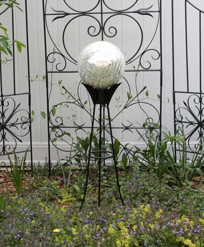 Achla Designs 10" Gazing Globe, Silver - Image 5