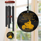 Personalized Motorcycle Memorial Wind Chime – “Riding with The Angels” Custom Engraved Name & Years – Outdoor Biker Sympathy Gift – in Loving Memory Windchime Tribute for Honoring The Loss of Loved - Image 7