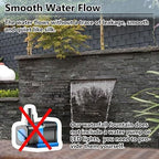 Stainless Steel Waterfall Spillway Nozzle - Adjustable 12" to 59" Wide, Wall-Mounted Garden Fountain, Durable Outdoor Water Feature for Backyard Pond Decor - Image 4