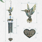 ASTARIN Hummingbird Wind Chimes Outside - Image 4