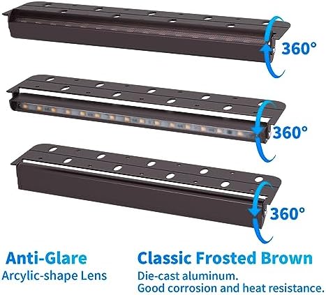 4-Pack 12inch 5W 5000K Daylight White Hardscpe Lighting - Image 6