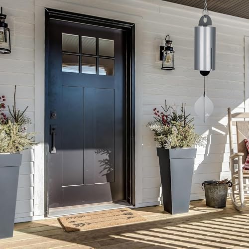 Woodstock Chimes Heroic Windbell Wind Chime for Outside 24" Medium Silver,Deep Tone Sound, Outdoor Decor for Patio, Porch, Garden HWMY - Image 3