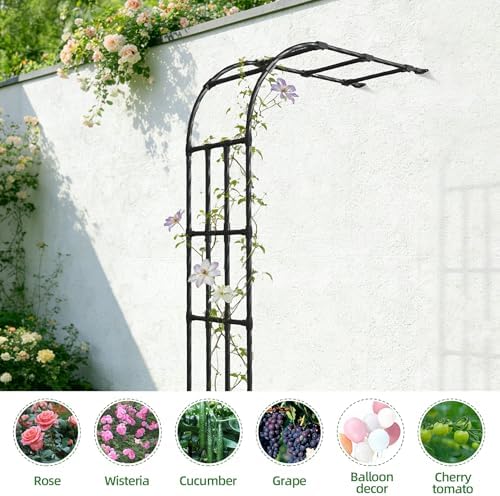 Half Side Garden Arch Trellis,1.97FT×8.53FT - Image 7