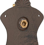 Relaxdays Wall Fountain, Antique Design, Basin & Tap, Water, for Garden & Patio, 42 x 24.5 x 11.5 cm, Cast Iron, Brown, Brass - Image 6