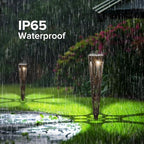 JJX Solar Pathway Lights, 6 Pack Outdoor Walkway Solar Lights for Yard Outside, Warm Light LED Landscape Light Waterproof IP65 Auto On/Off for Lawn Sidewalk - Image 5