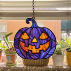 Purple Jack-o'-Lantern Acrylic Suncatcher - Image 4