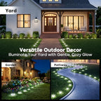 16 Pack Solar Lights Outdoor Waterproof, 8 LED Solar Ground Lights - Image 2