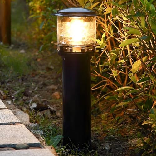 Black Aluminum Bollard Path Lights - IP54 Waterproof, Ideal for Walkway, Patio, Yard & Garden by Unknown