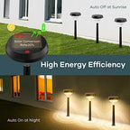 Linkind Solar Lights Outdoor 8 Pack, Solar Pathway Lights Warm White - Image 4