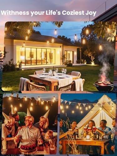 Svater 200 FT Outdoor String Lights LED, Waterproof for Outside Patio - Image 6