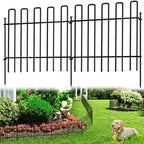 10 Panels No Dig Animal Barrier Fence, 13in(H) x 14ft(L) Garden Edging Border Fencing, Rustproof Metal Stakes Decorative Garden Fence, Dog Digging Defense Fencing Barrier for Outdoor, Yard, Patio by Unknown