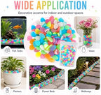 Colorful Glow in the Dark Rocks, 200/400/600/1000PCS Colorful Luminous Decorative Stones, Pebbles for Garden Walkway Aquarium Fish Tank Patio Lawn Yard DIY Decor (Orange,1000) - Image 5