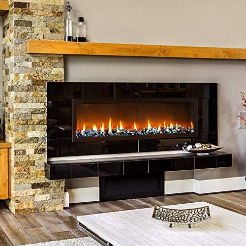Mr. Fireglass 10 Pounds Blended Fire Glass Diamonds for Fireplace Fire Pit & Lanscaping - 1 inch High Luster Fire Rocks with Mixed Colors (Cobalt Blue++Crystal Ice+Caribbean Blue) (Pack of 2) - Image 5