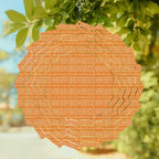 10 Inch Orange Wind Spinner for Yard and Garden, Modern Geometric Abstract Art Aesthetics Hanging Ornaments Outdoor 3D Kinetic Wind Sculpture Spinners Indoor Outdoor Patio Décor Ornaments Gift - Image 2