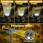 Solar Pond Lights, 3-in-1 Warm White Underwater Pond Lights, Smart Auto ON/Off Submersible LED Fountain Lights with 3-Brightness Modes, IP68 Waterproof for Pond, Garden, Patio, Pool, Waterfall Decor - Image 3